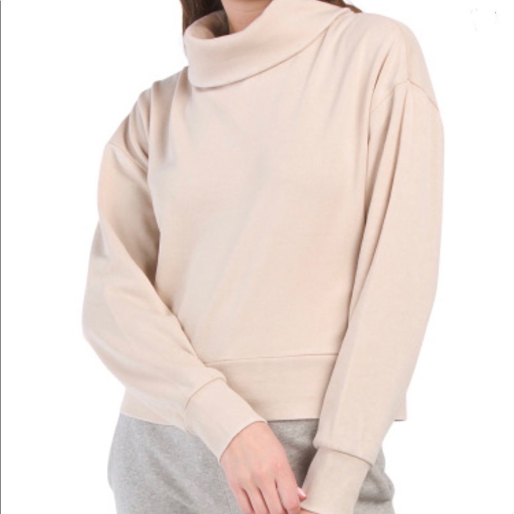 Ocean Drive burnout boxy  turtleneck top